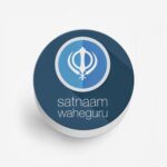Satnam Waheguru Printed Phone Grip Holder & Stand - Image 2