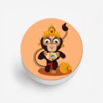 Lord Hanuman Printed Phone Grip Holder & Stand - Image 2