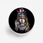 Lord Shiva Multicolour Printed Phone Grip Holder & Stand - Image 2