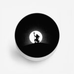 Black and White Lord Shiva Printed Phone Grip Holder & Stand - Image 2