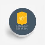 Satnam Waheguru Printed Phone Grip Holder & Stand - Image 2