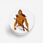 Lord Rama Printed Phone Grip Holder & Stand - Image 2