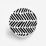 Black and White Printed Phone Grip Holder & Stand - Image 2