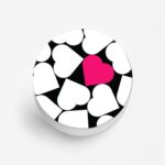 Black and White Printed Phone Grip Holder & Stand - Image 2