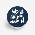 Typography Printed Phone Grip Holder & Stand - Image 2