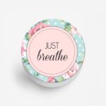 Typography - Just Breathe Printed Phone Grip Holder & Stand - Image 2