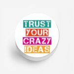 Typography Printed Phone Grip Holder & Stand - Image 2