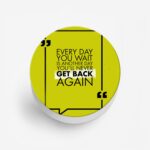 Typography- Get Back Again Printed Phone Grip Holder & Stand - Image 2