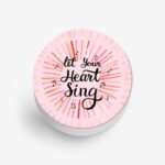 Typography - Let Your Heart Sing Printed Phone Grip Holder & Stand - Image 2