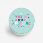 Typography - Wake Up And Be Awesome Printed Phone Grip Holder & Stand - Image 2