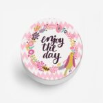 Typography - Enjoy The Day Printed Phone Grip Holder & Stand - Image 2
