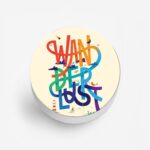 Typography Printed Phone Grip Holder & Stand - Image 2