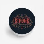 Typography Printed Phone Grip Holder & Stand - Image 2