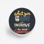 Typography Printed Phone Grip Holder & Stand - Image 2