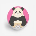 Panda Printed Phone Grip Holder & Stand - Image 2