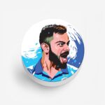 Cricket - Virat Kohli Printed Phone Grip Holder & Stand - Image 2