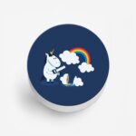 Minimal - Unicorn Printed Phone Grip Holder & Stand - Image 2