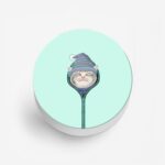 Minimal - Cat Printed Phone Grip Holder & Stand - Image 2