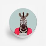 Minimal - Zebra Printed Phone Grip Holder & Stand - Image 2