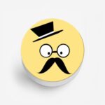 Moustache and Beard Printed Phone Grip Holder & Stand - Image 2