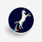 Minimal - Unicorn Printed Phone Grip Holder & Stand - Image 2