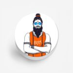 Moustache and Beard Printed Phone Grip Holder & Stand - Image 2