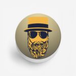 Moustache and Beard Printed Phone Grip Holder & Stand - Image 2