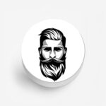 Moustache and Beard Printed Phone Grip Holder & Stand - Image 2