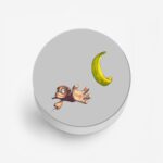 Minimal - Monkey Printed Phone Grip Holder & Stand - Image 2