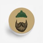 Moustache and Beard Printed Phone Grip Holder & Stand - Image 2