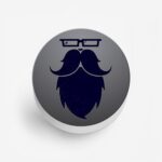 Moustache and Beard Printed Phone Grip Holder & Stand - Image 2