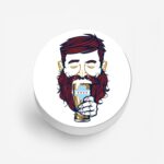 Beard and Beer Printed Phone Grip Holder & Stand - Image 2