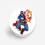 Captain America Printed Phone Grip Holder & Stand - Image 2