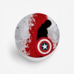 Captain America Printed Phone Grip Holder & Stand - Image 2