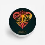 Zodiac Sign-ARIES Printed Phone Grip Holder & Stand - Image 2