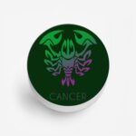 Zodiac Sign-CANCER Printed Phone Grip Holder & Stand - Image 2