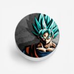 Goku Super Saiyan Blue Printed Phone Grip Holder & Stand - Image 2