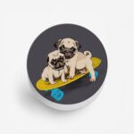 Minimal - Pug Printed Phone Grip Holder & Stand - Image 2