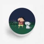 Shinchan and Shiro Printed Phone Grip Holder & Stand - Image 2