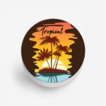 Tropical Printed Phone Grip Holder & Stand - Image 2