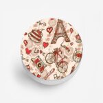Paris Love Printed Phone Grip Holder & Stand - Image 2