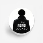I Am SHER Locked Printed Phone Grip Holder & Stand - Image 2