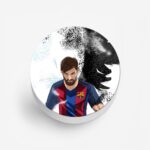 Animated Messi Printed Phone Grip Holder & Stand - Image 2