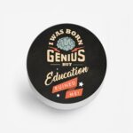 I was Born Genius Printed Phone Grip Holder & Stand - Image 2