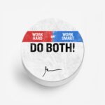 Work Hard Or Work Smart  Printed Phone Grip Holder & Stand - Image 2