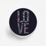 Floral LOVE  Printed Phone Grip Holder & Stand - Image 2