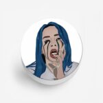 A Girl With Tears  Printed Phone Grip Holder & Stand - Image 2