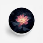 Pink Flower  Printed Phone Grip Holder & Stand - Image 2