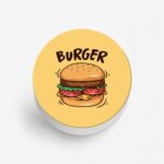 Burger Is Love Printed Phone Grip Holder & Stand - Image 2