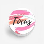 Focus on Your Goals Oil Painted Printed Phone Grip Holder & Stand - Image 2
